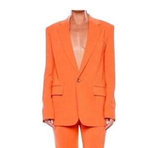 A.L.C. Dakota Oversized Single Button Blazer in Clementine Sz: 8